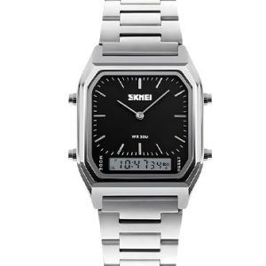 SKMEI  Men's Stainless Steel Watch SK1220 Silver-Black