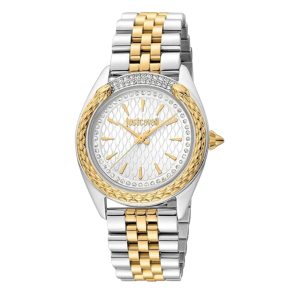 Just Cavalli JC1L195M0385 Women's Analogue Quartz Watch with Stainless Steel Strap