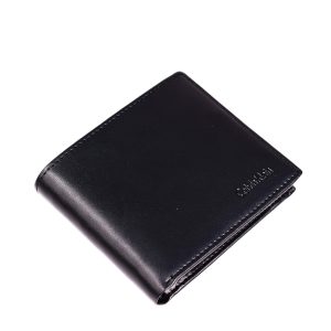 Calvin Klein Men's RFID Leather Trifold Wallet, Black